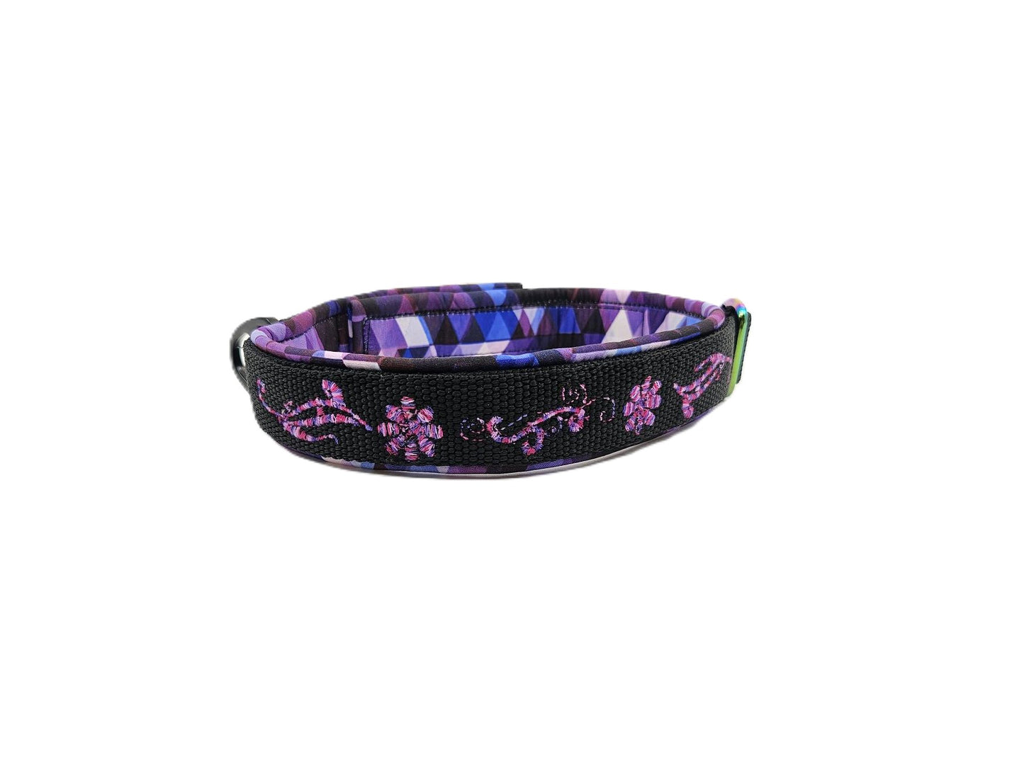 HALSBAND - PURPLE FLOWERS 💜🌸 38–43 cm