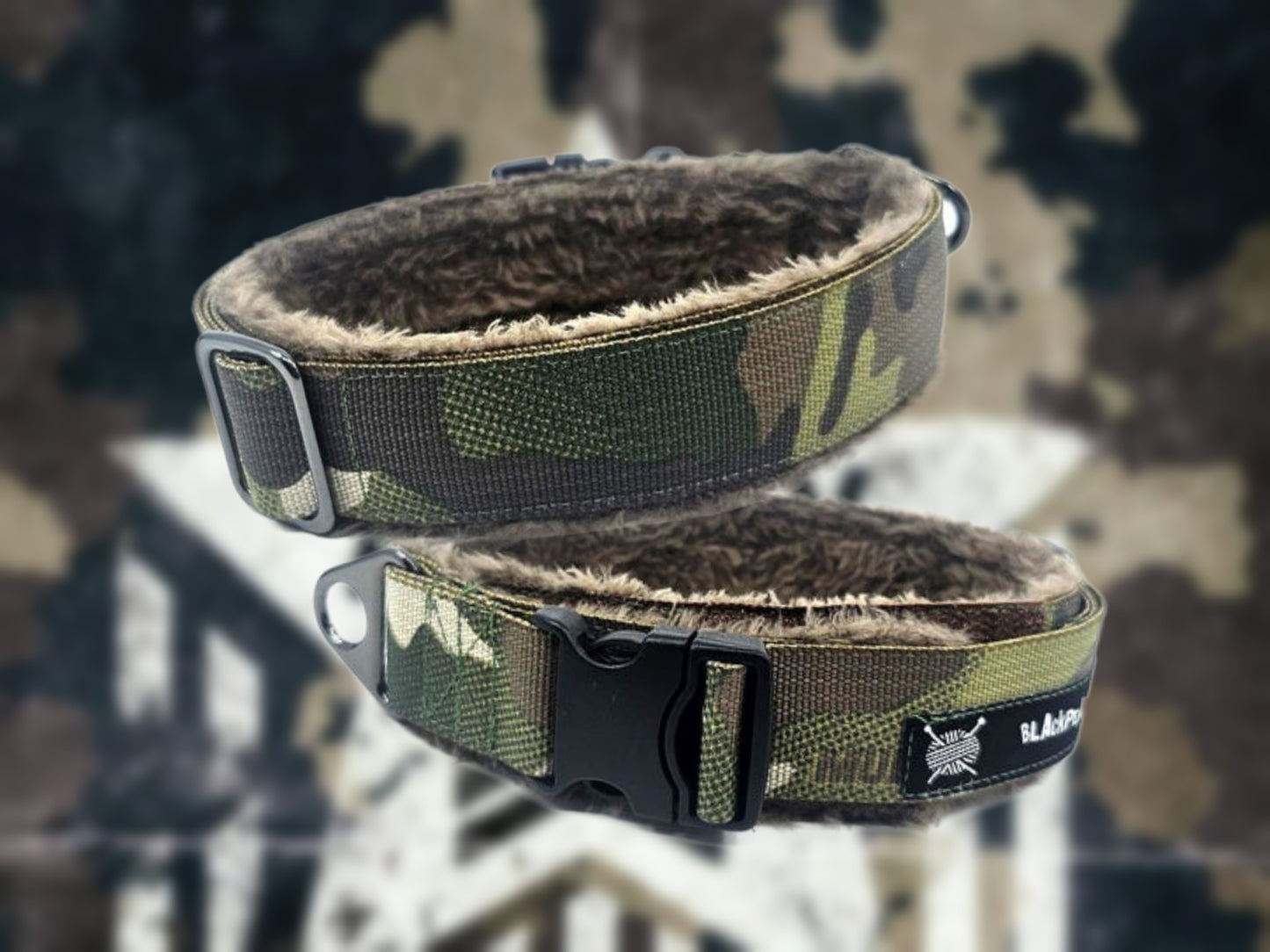 HALSBAND - CAMOUFLAGE LOOK🌿 29–38 cm