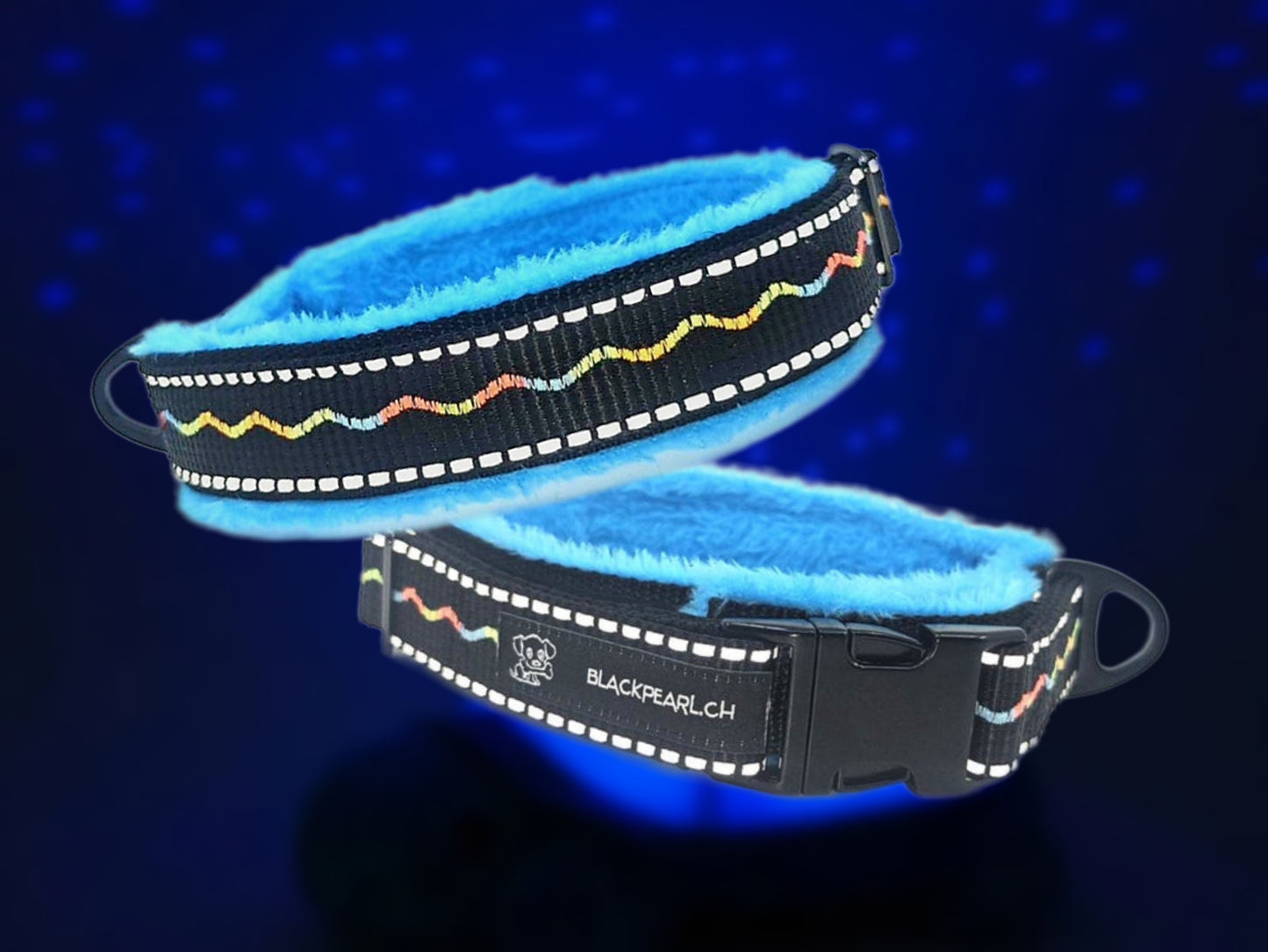 HALSBAND - BLUE FLASH ⚡💙 32–42 cm