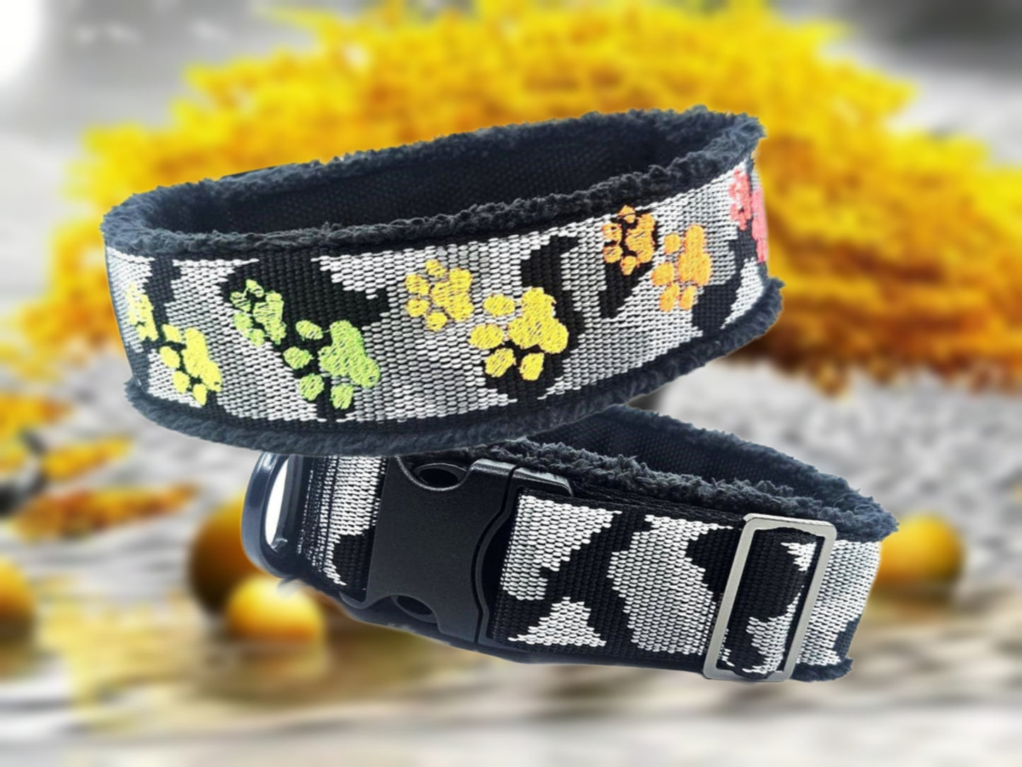 HALSBAND - CAMO PAWS 🌈🐾 37 - 41 cm