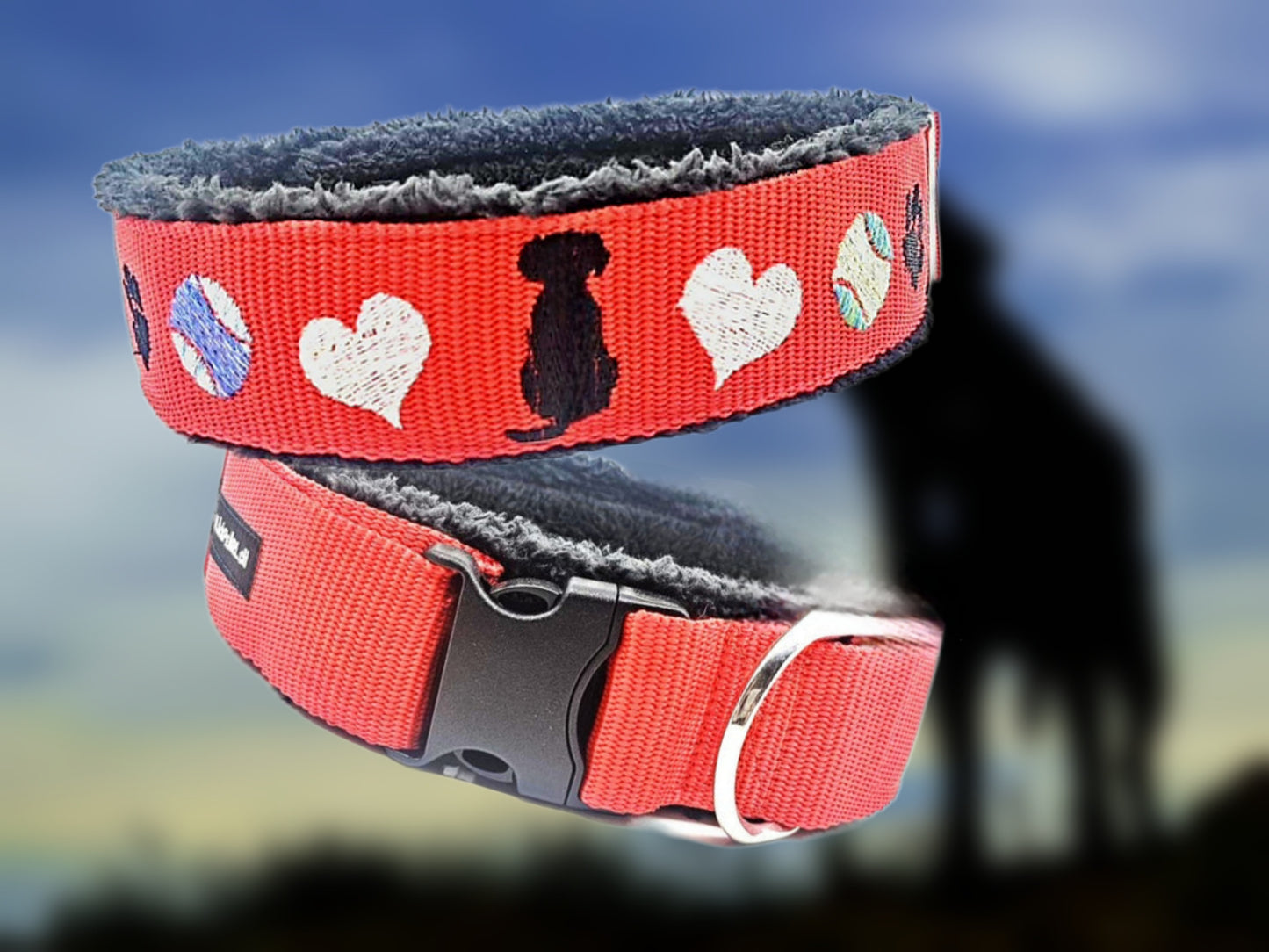 HALSBAND - DOG HEART ❤️🐶 47–55 cm..