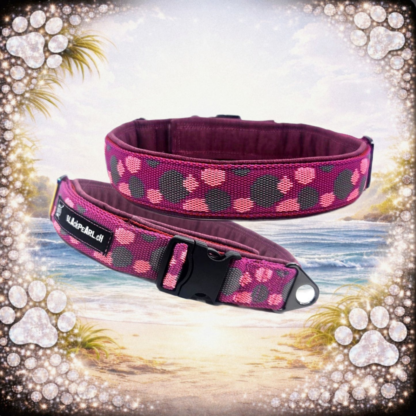 HALSBAND - BERRY DOTS 🌸🍓42–45 cm