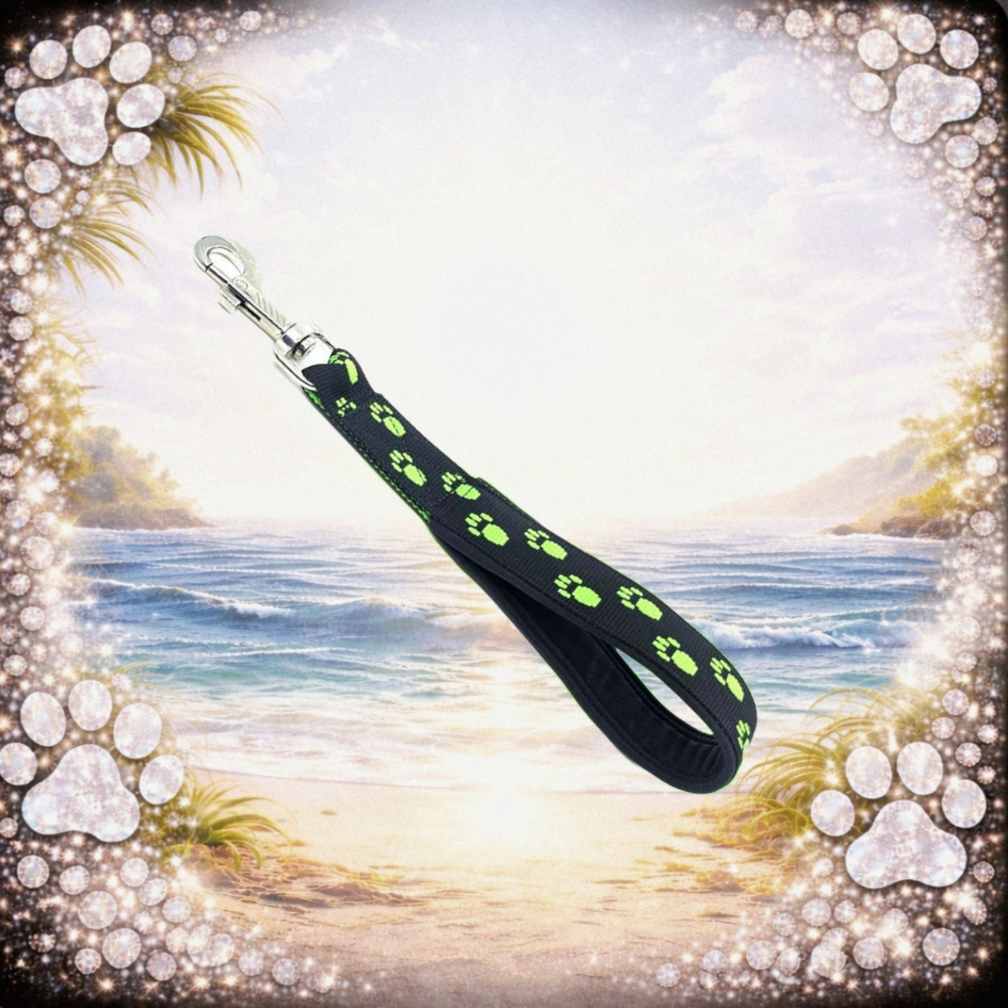 KURZFÜHRER LEINE - Neon Grip 28 cm💚🐾