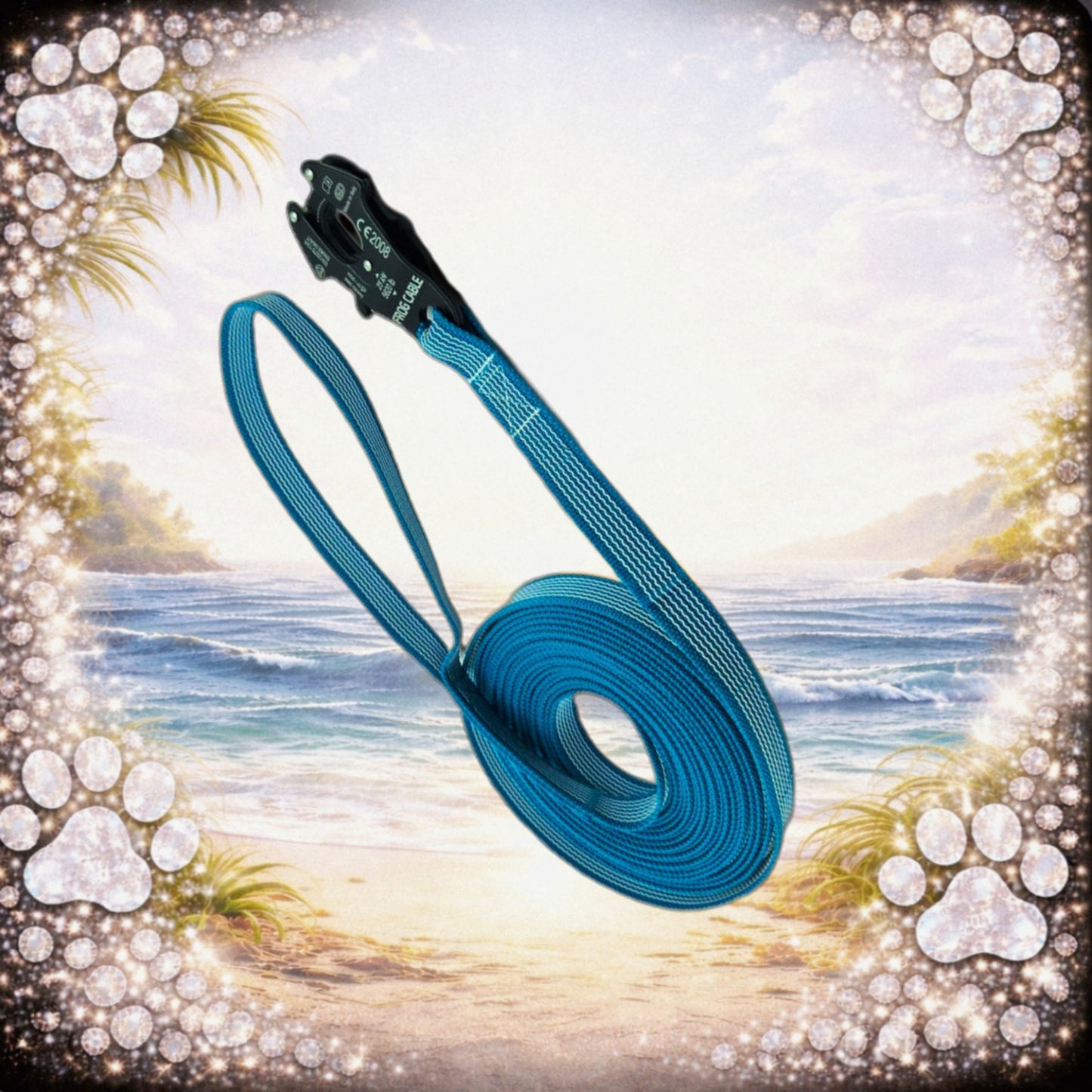 SCHLEPPLEINE – SoftGrip Türkis 🌊 7 m