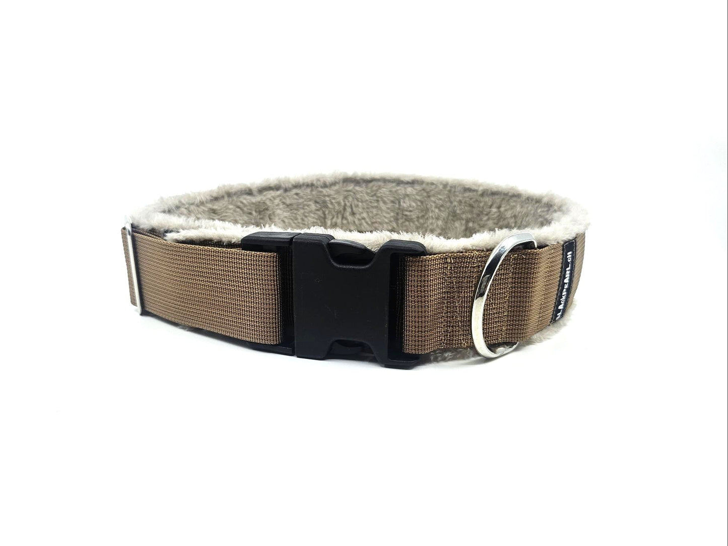 HALSBAND - NEVER WALK ALONE BROWN 💖🐕 57–62 cm