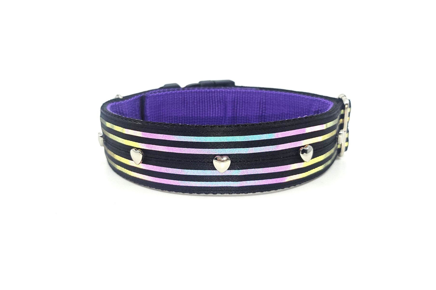 HALSBAND - REFLECTIVE RAINBOW 🌈✨ 45–54 cm