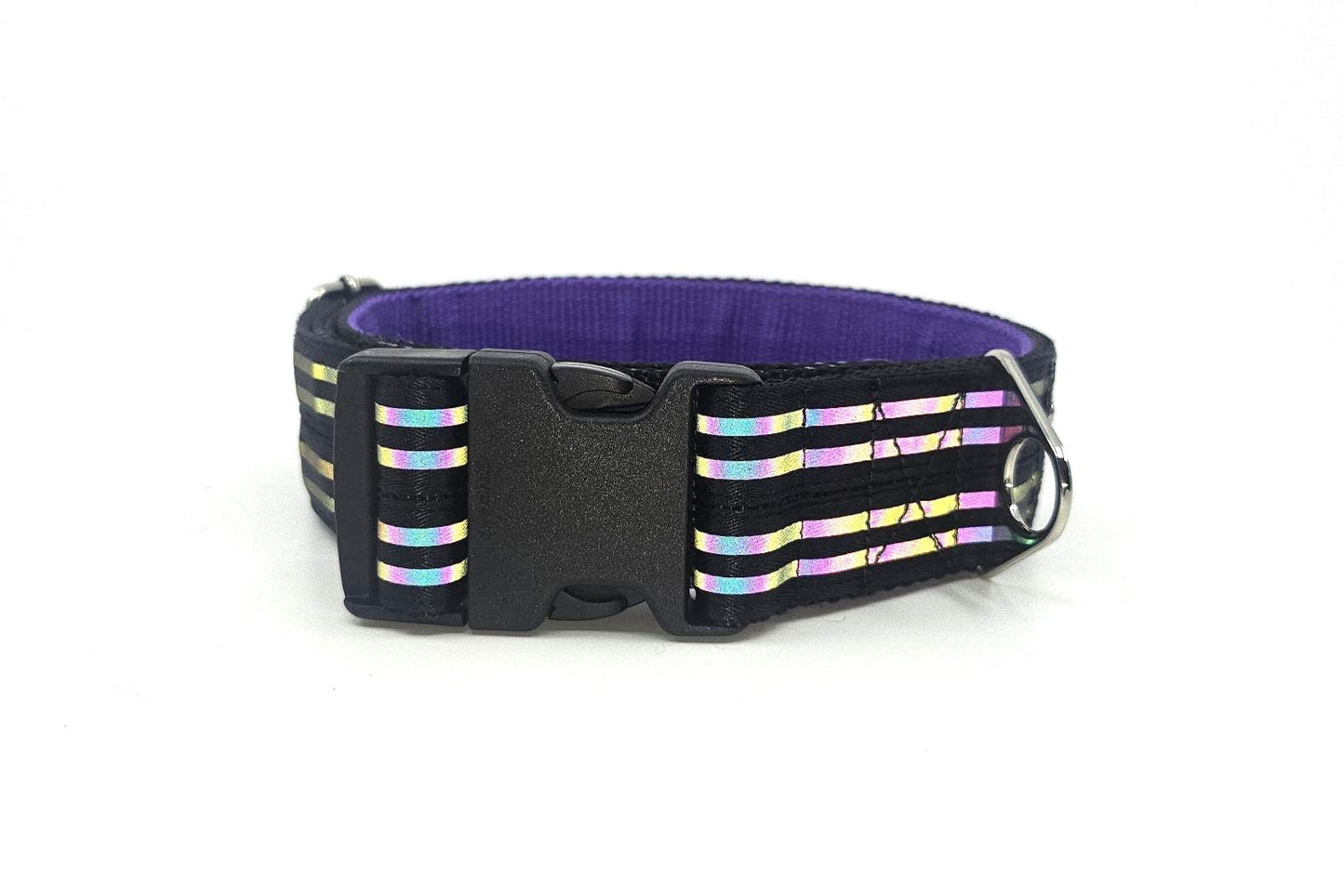 HALSBAND - REFLECTIVE RAINBOW 🌈✨ 45–54 cm