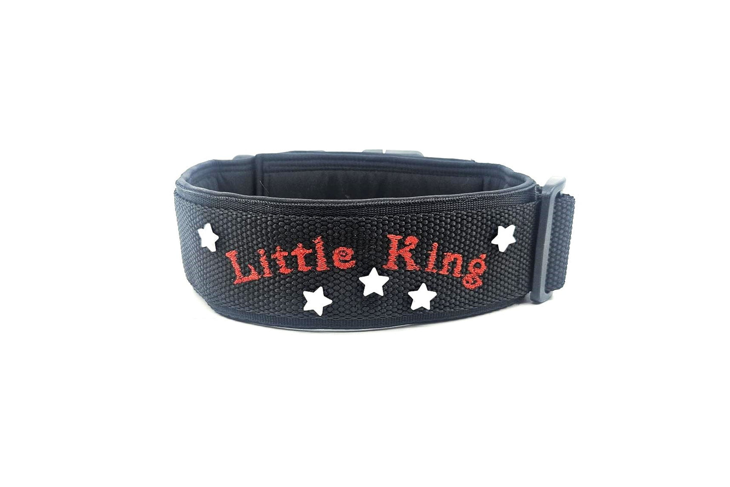 HALSBAND - WHITE STAR LITTLE KINGE 👑⭐ 43–51 cm