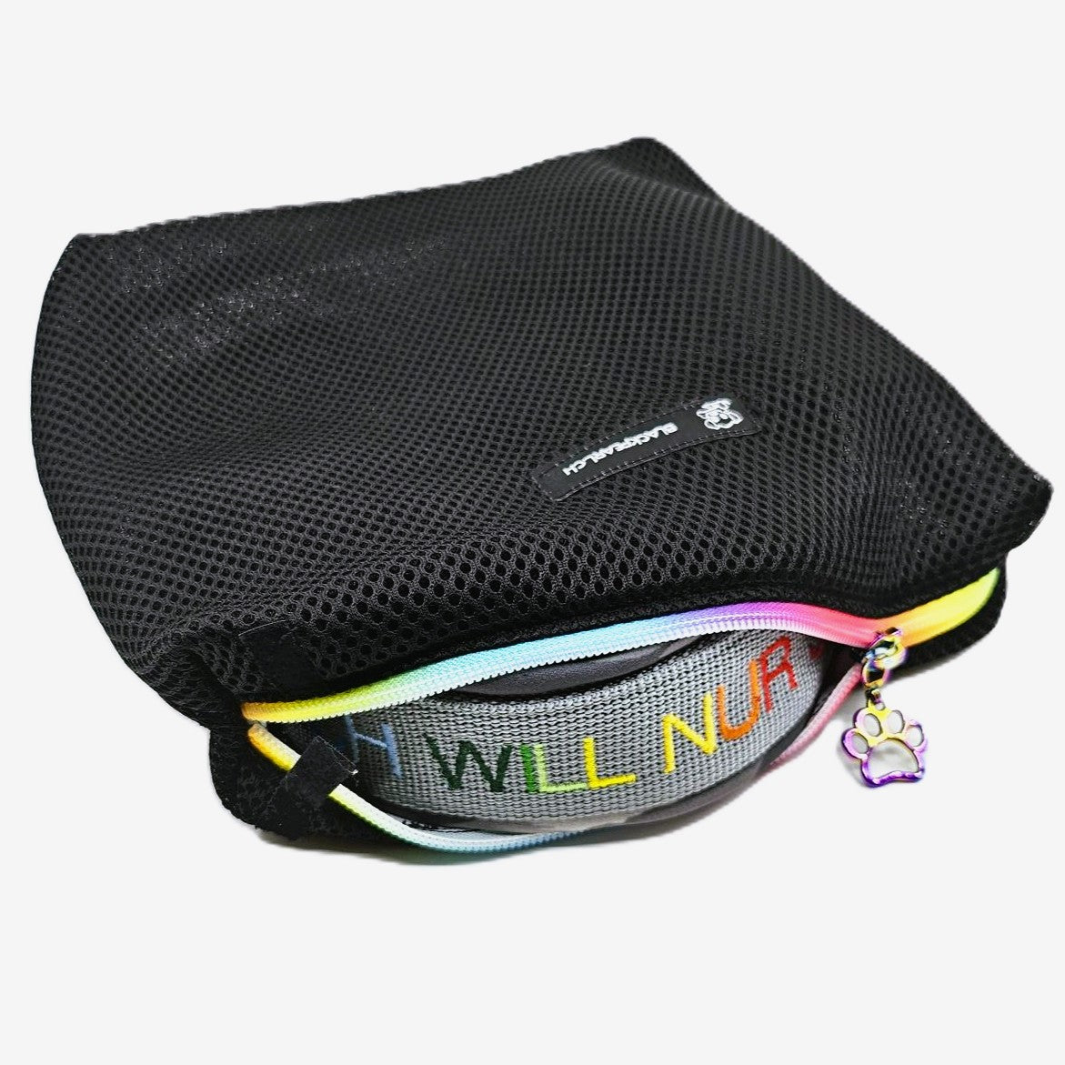WASCHBEUTEL (AUFBEWAHRUNG) - pastel rainbow zipper