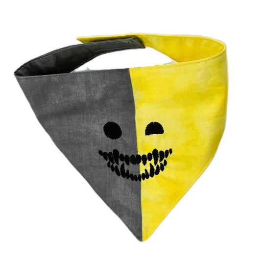 Hundehalstuch - Smiley Split 😜  41-43 cm