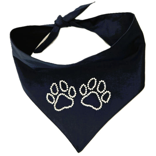 Halstuch - Blue Paw Glam🐾 48-61 cm