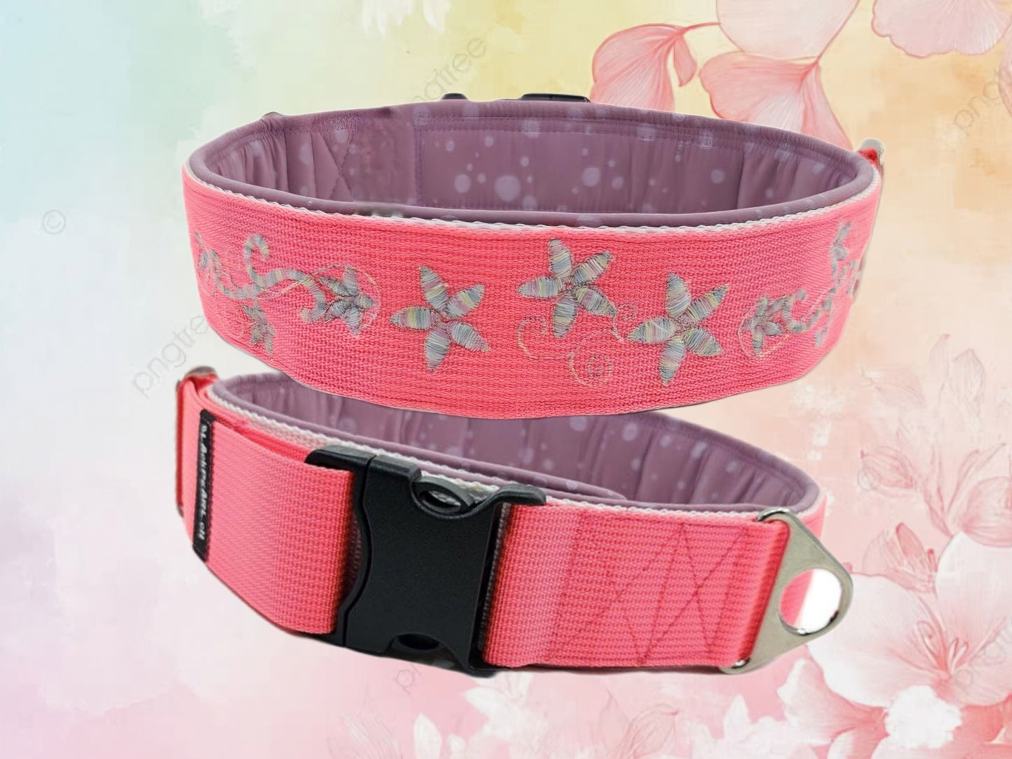 HALSBAND - PINK FLOWERS 🌸💖 49–52 cm