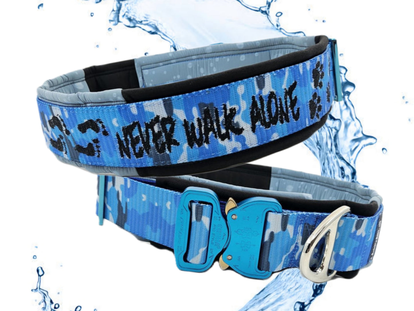 HALSBAND - NEVER WALK ALONE 🐾💙 50–56 cm