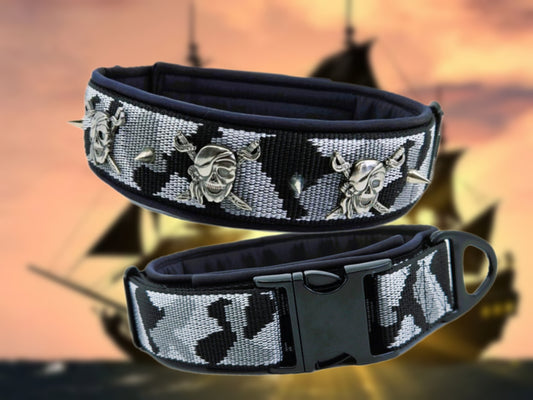 HALSBAND - SKULL CAMO 🖤💀 42–50 cm