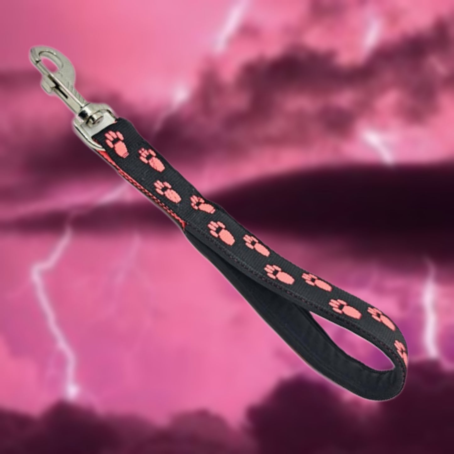 KURZFÜHRER LEINE - Pink Panther 🖤💗 25 cm