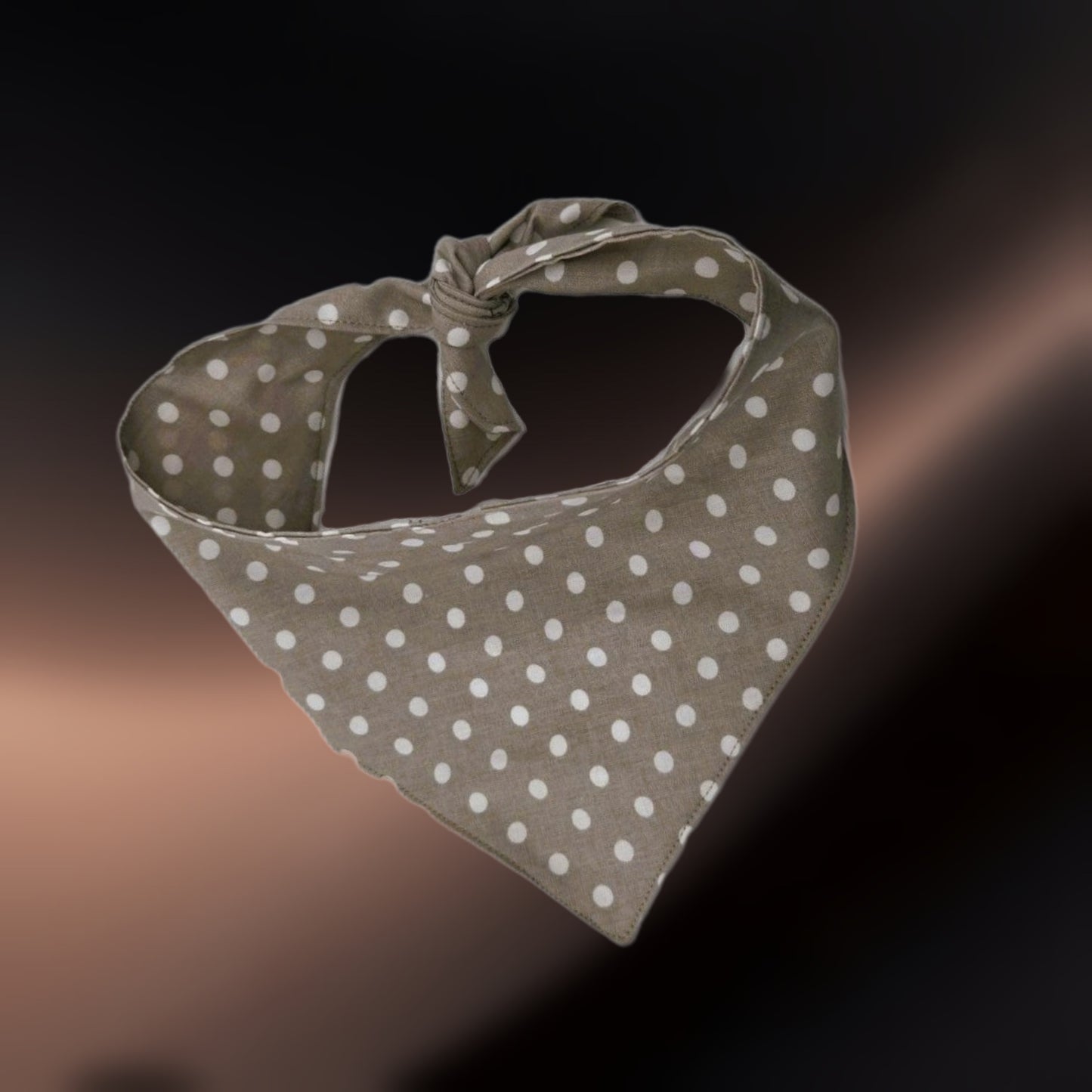 Halstuch - Polka Dot Chic 🤍🤎 36-44 cm