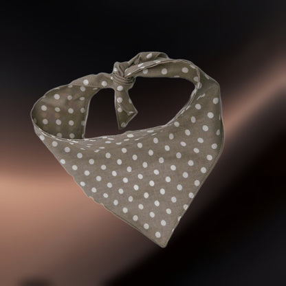 Halstuch - Polka Dot Chic 🤍🤎 36-44 cm