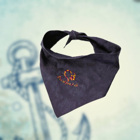 Halstuch - Grey Heart 🖤🐾 42-50 cm