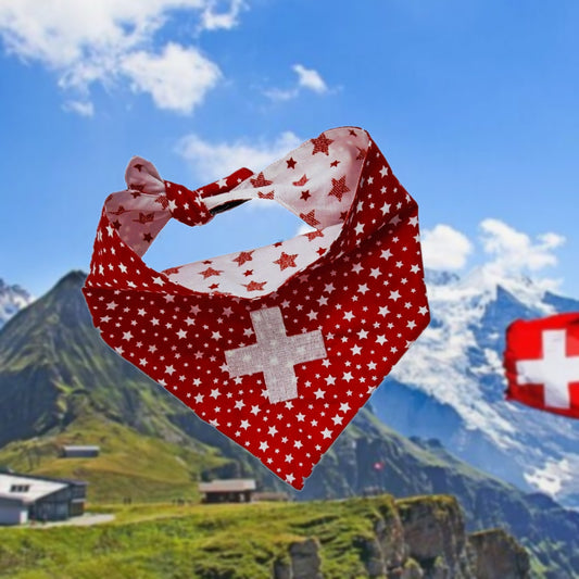 Halstuch - Swiss Star 🔴⚪ 44-51 cm