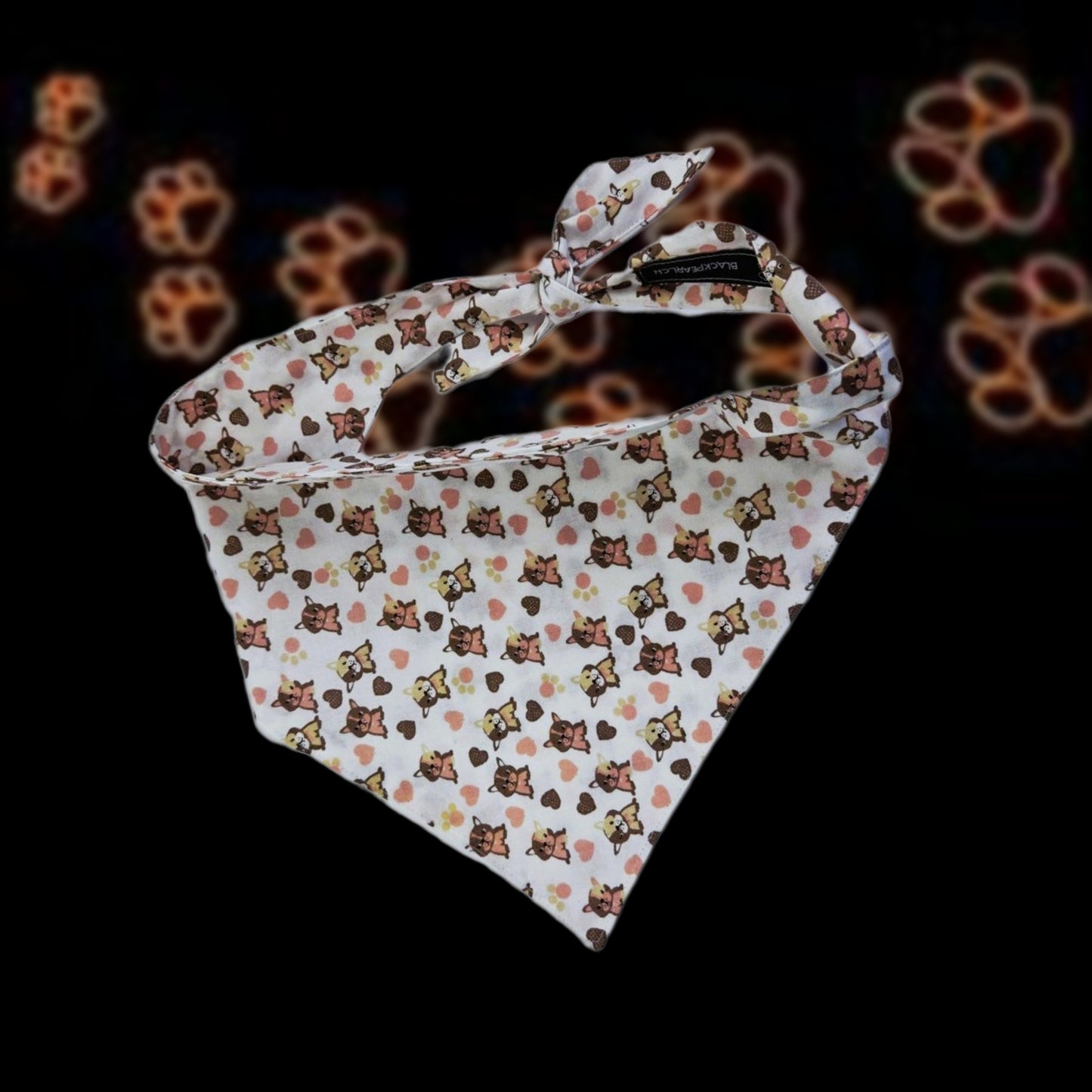 Halstuch - Happy Paws 🐕🐾 46-60 cm