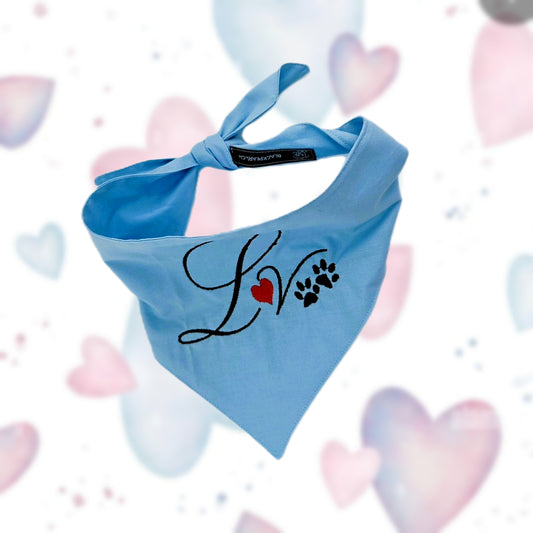 Halstuch - Love 🐾💙37-47 cm