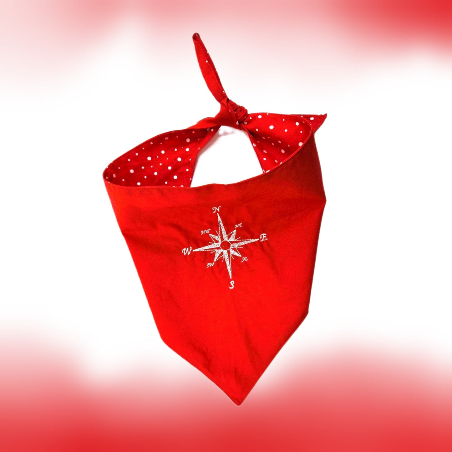Halstuch - Red Compass 🧭 46-57 cm