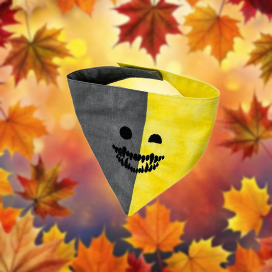 Hundehalstuch - Smiley Split 😜  41-43 cm