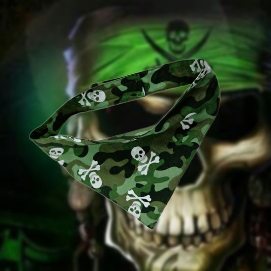 Hundehalstuch - Jungle Rebel💚💀 59-61 cm