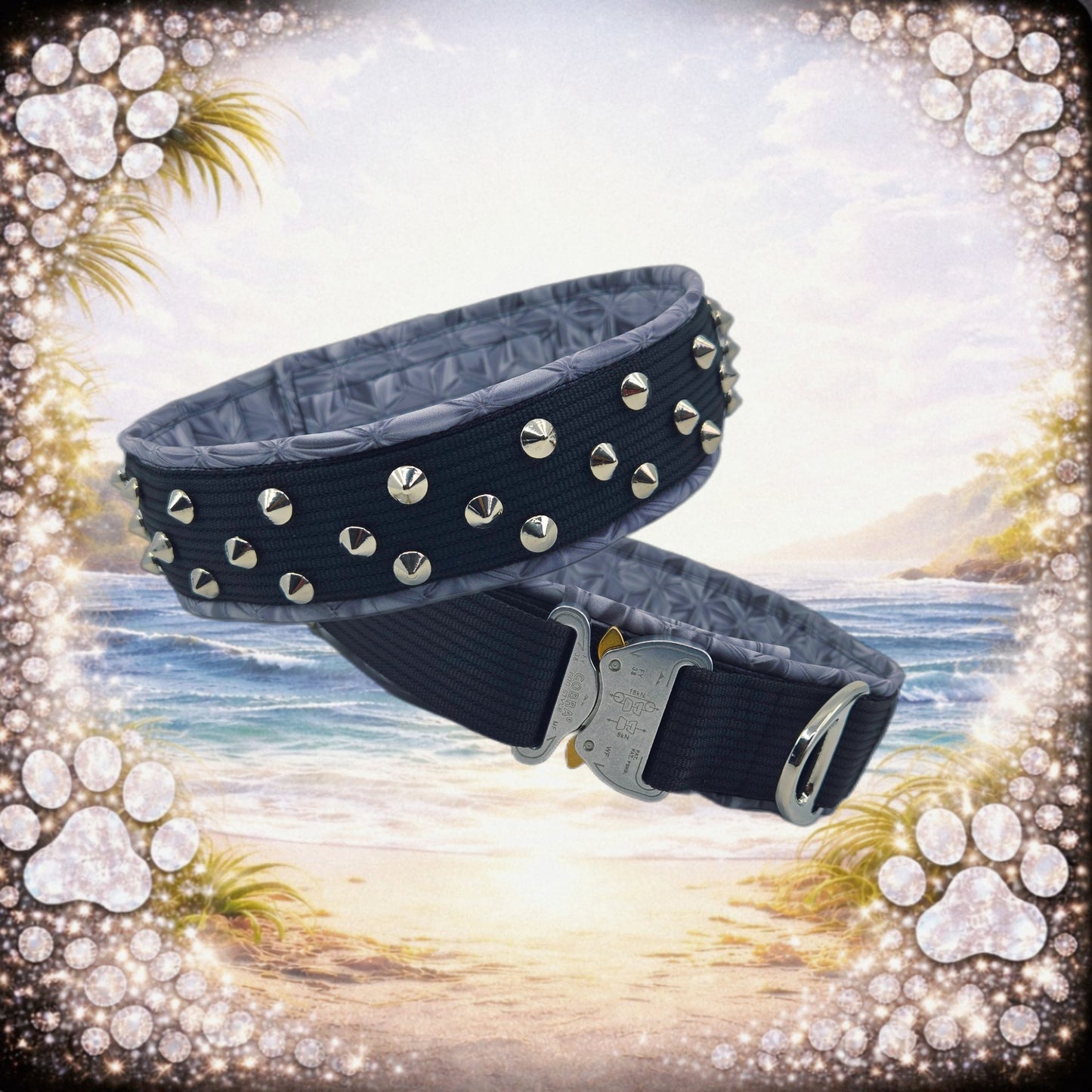HALSBAND NACH WUNSCH MIT NIETEN/CONCHOS