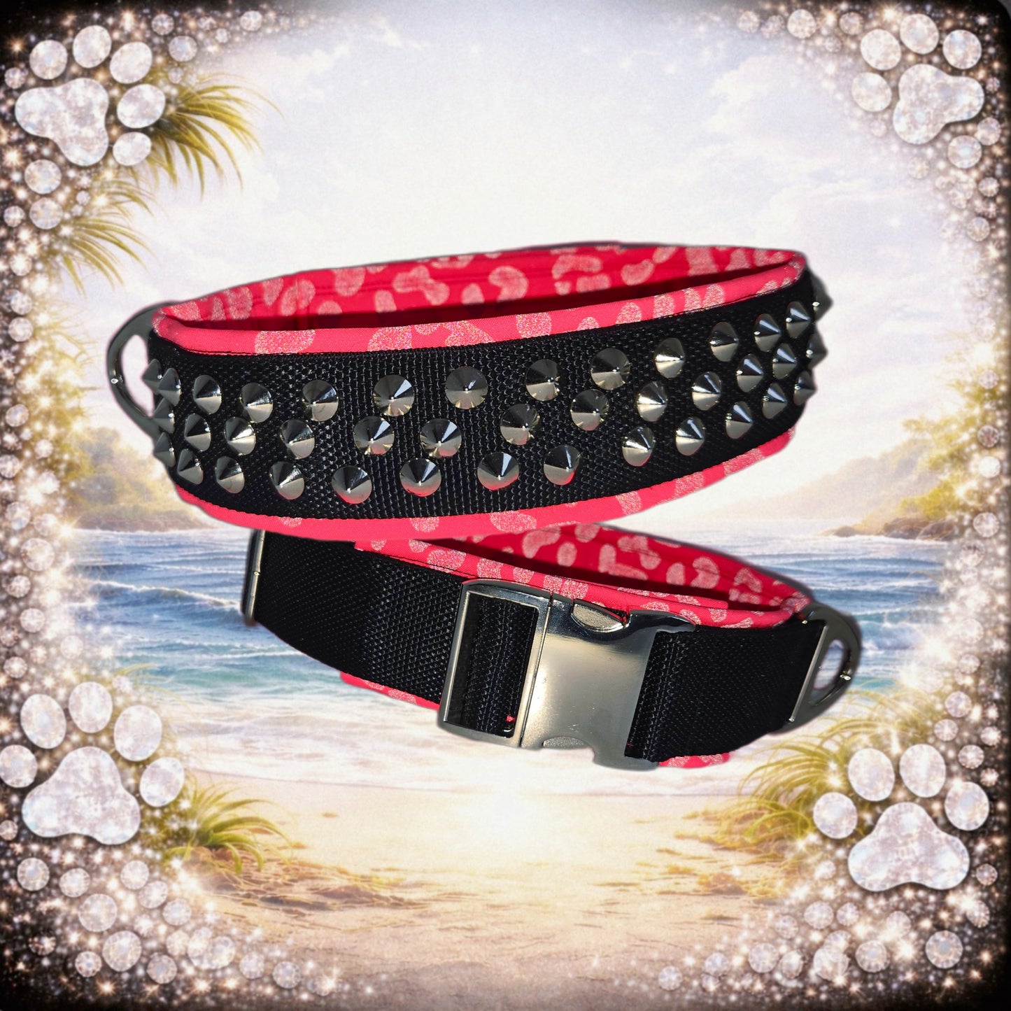 HALSBAND NACH WUNSCH MIT NIETEN/CONCHOS