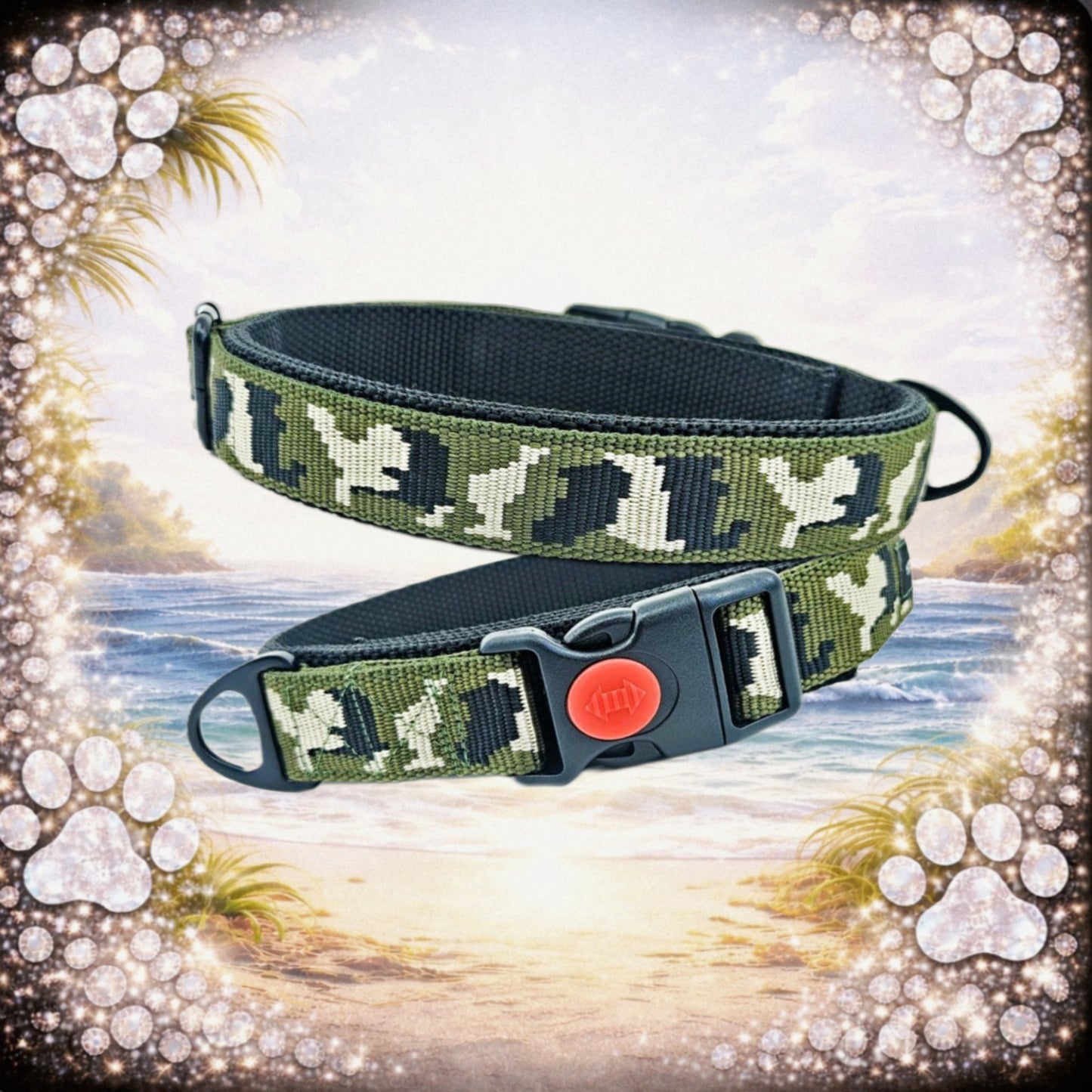 HALSBAND - ARMY STYLE 🌿🐶