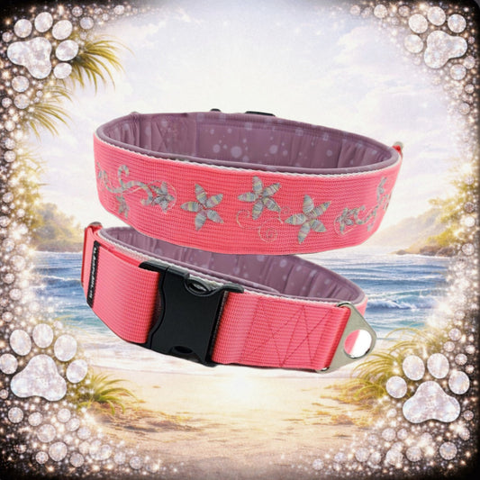 HALSBAND - PINK FLOWERS 🌸💖 49–52 cm