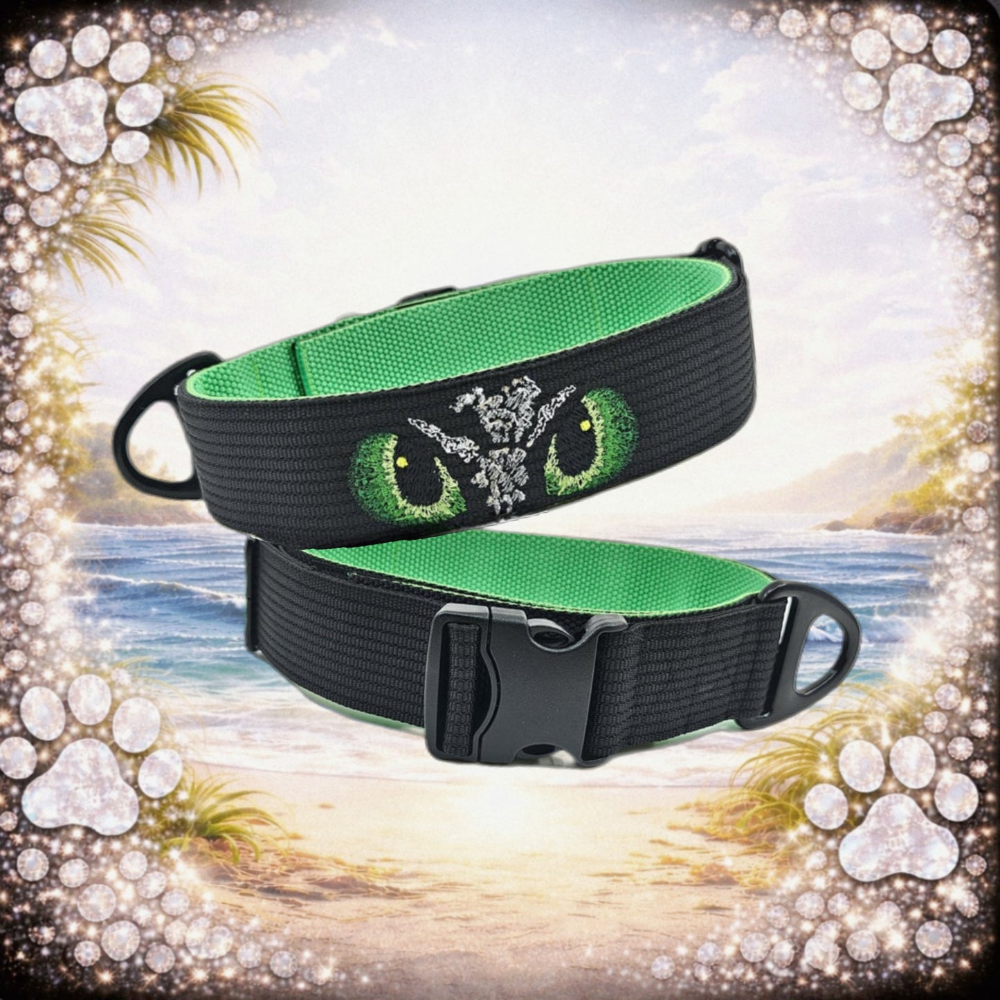 HALSBAND - DRAGON EYES 🐉🔥 43–51 cm