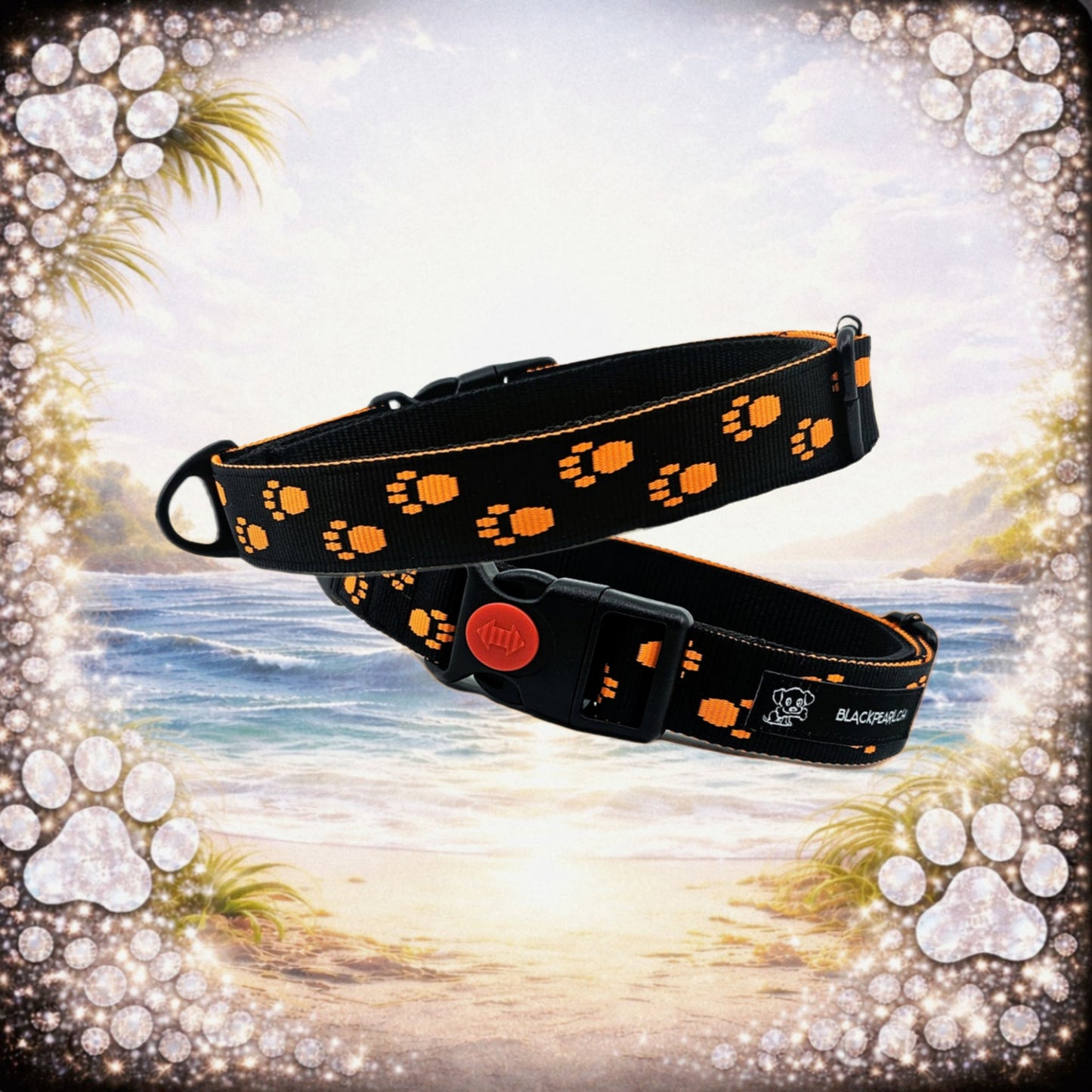 HALSBAND - Neon Paws 🧡🐾