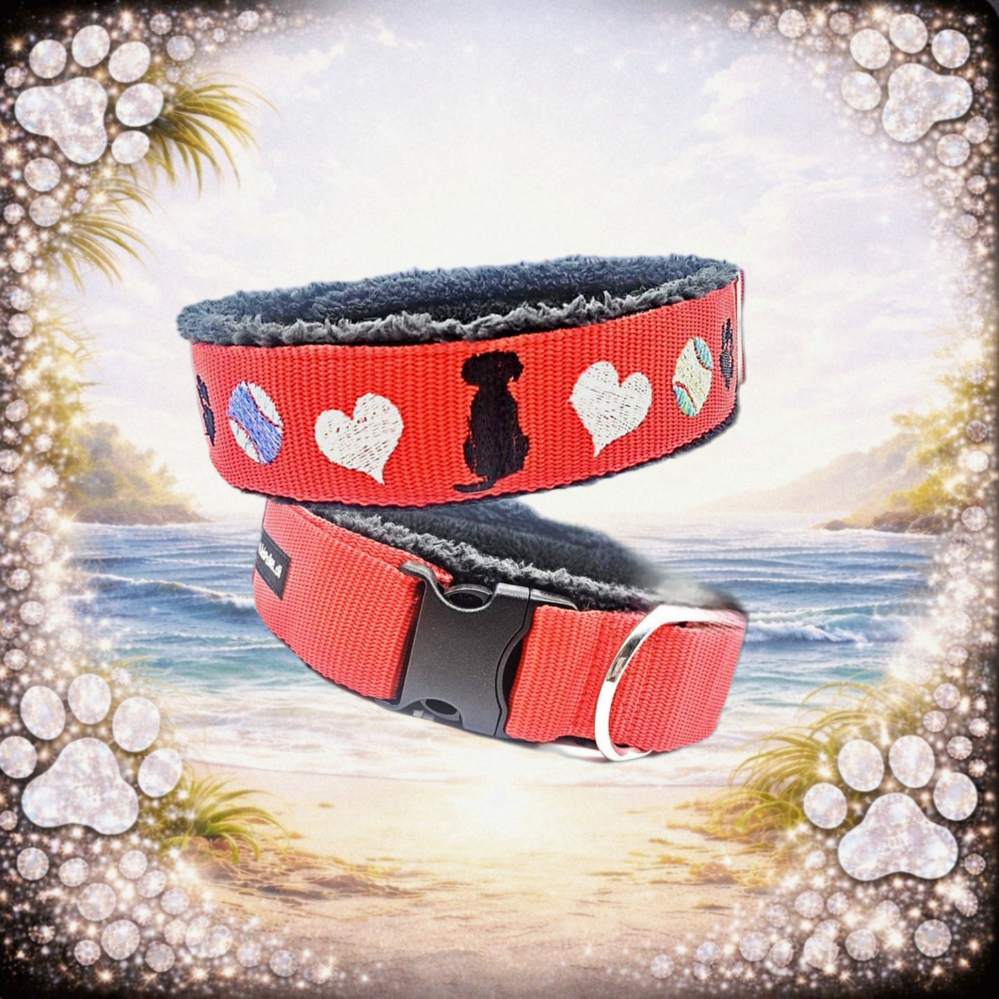 HALSBAND - DOG HEART ❤️🐶 47–55 cm