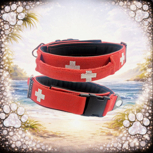 HALSBAND - SWISS CROSS 🇨🇭❤️ 41–47 cm