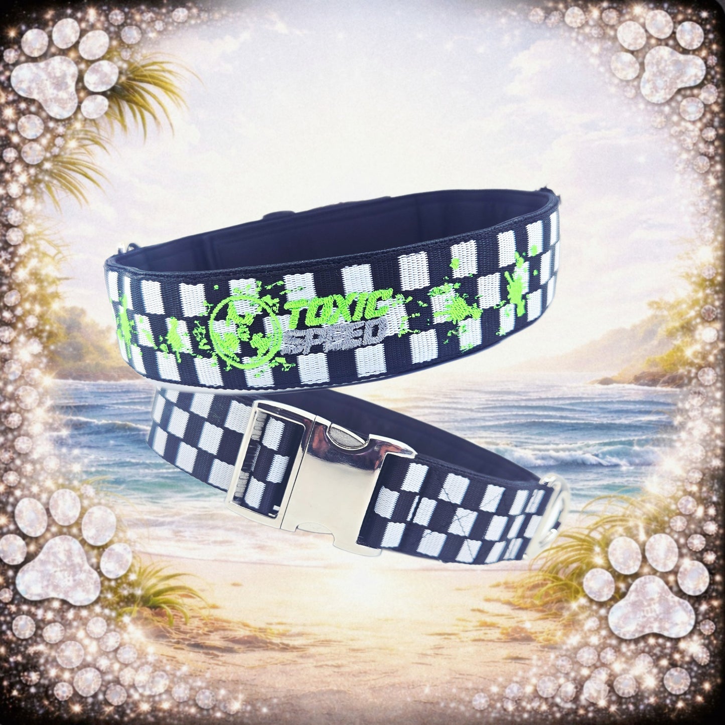 HALSBAND - Toxic Speed 🏁💚 52-59 cm